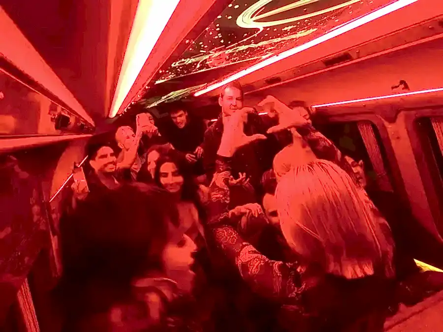 People in Party Bus